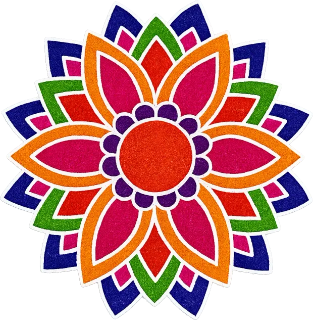 सप्तरंगी कमळ