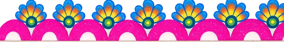 नीली फूल बॉर्डर